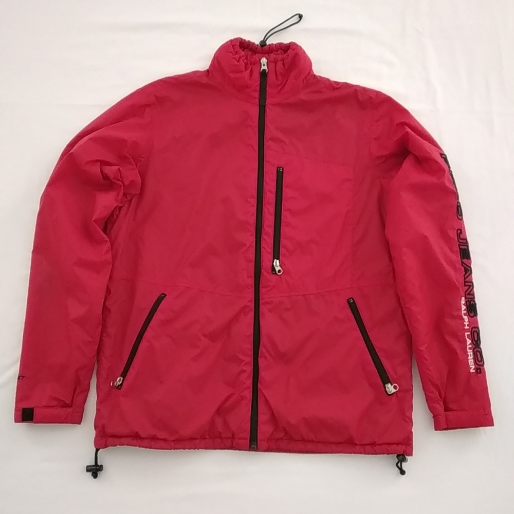 Vintage Polo Jeans Co. Ralph Lauren Windbreaker Women's Hooded Jacket Large